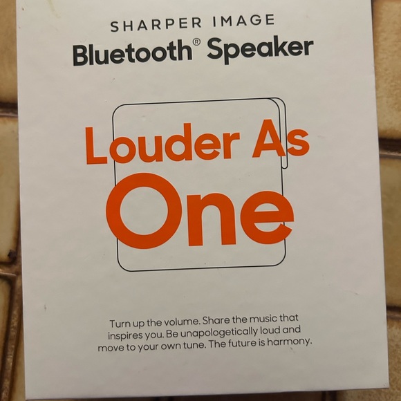 NWT. Shaper Image Louder as One Bluetooth Speaker - Picture 2 of 3